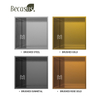 Nicho de ba&ntilde;o Nicho de acero inoxidable dorado cepillado de 12' X 12' para pared de ba&ntilde;o