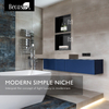Nicho de ba&ntilde;o Nicho de acero inoxidable dorado cepillado de 12' X 12' para pared de ba&ntilde;o